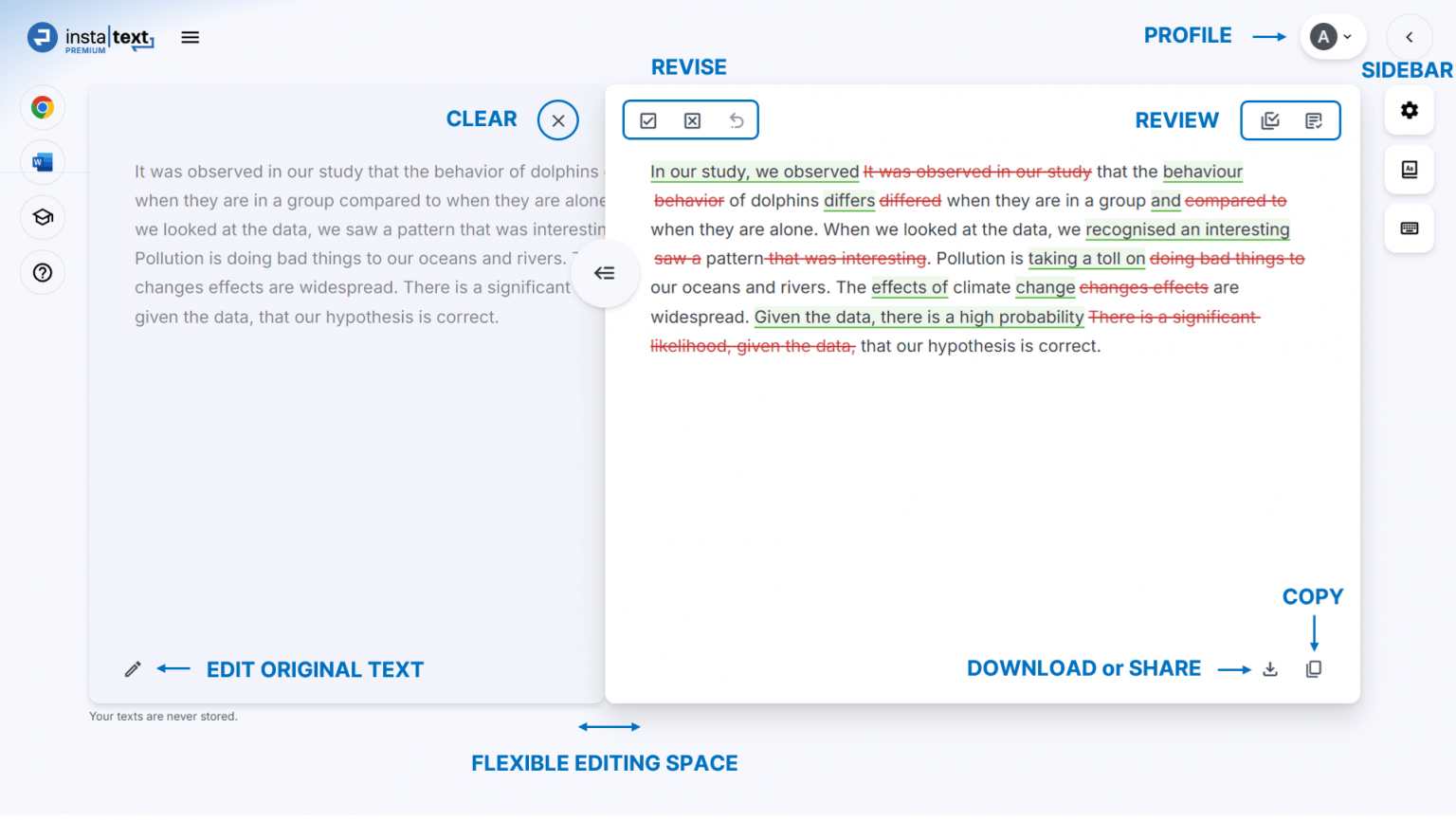 Instatext Theme InstaText Editor – InstaText | Write like a native speaker